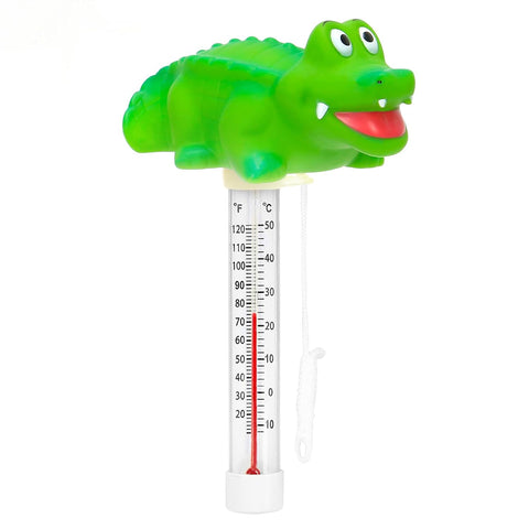 XY-WQ 2 Pack Floating Pool Thermometers, Alligator and Crab