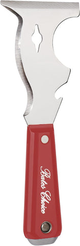 Bates- Paint Scraper, 10 in 1 Painters Tool, Red Paint Scrapers for Wood, Painters Tool, Painters Knife, Paint Scraper for Painting, Putty Knife, Metal Scraper, Spackle Knife Scraper
