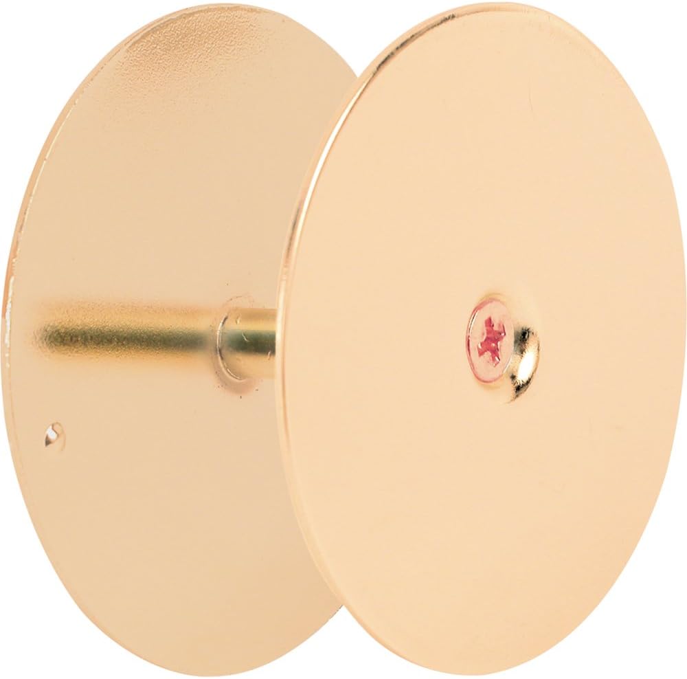 Prime-Line U 10677 Steel Door Hole Cover Plate, Stainless Steel (Single Pack)