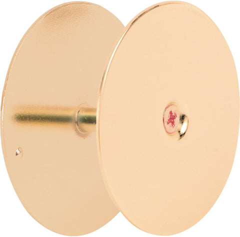 Prime-Line U 10677 Steel Door Hole Cover Plate, Stainless Steel (Single Pack)