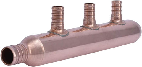 SharkBite 8 Port Open Crimp Copper Multi-Port Tee, Plumbing Fittings, PEX Pipe, PE-RT, 22790