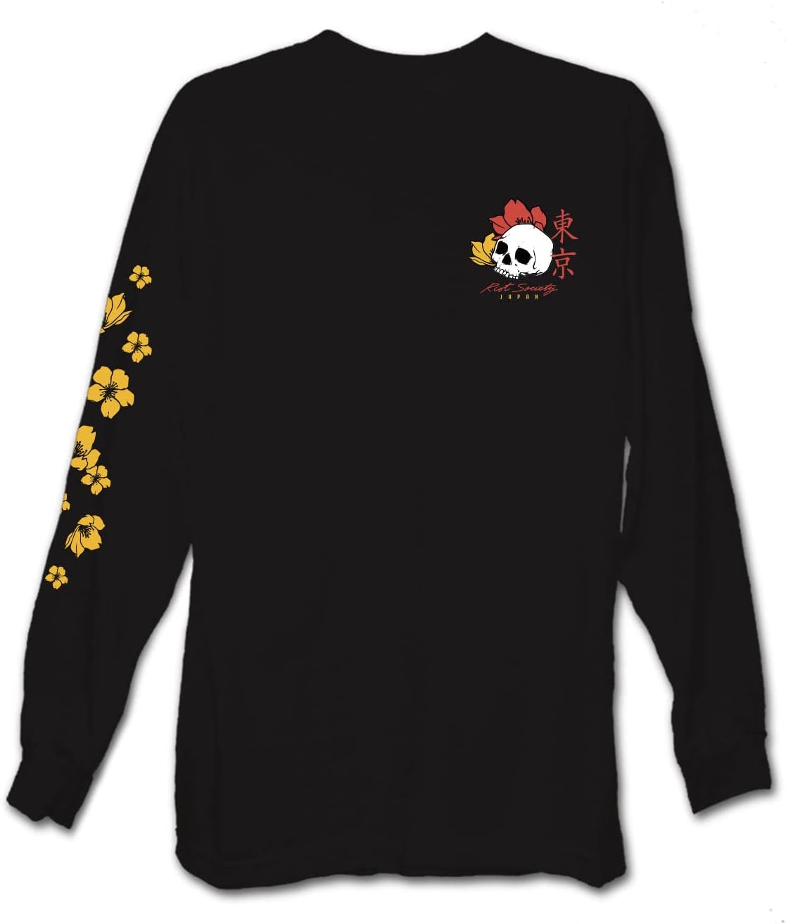 Riot Society Men's Long Sleeve Graphic and Embroidered Fashion T-Shirt