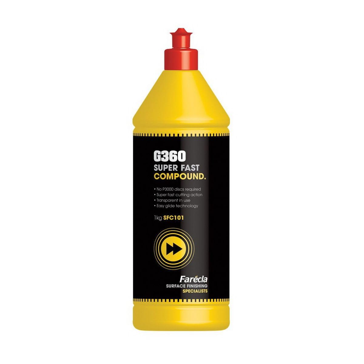 FARECLA G360 Super Fast Compound 1lt Removes Holograms and Swirls Marks (1kg)