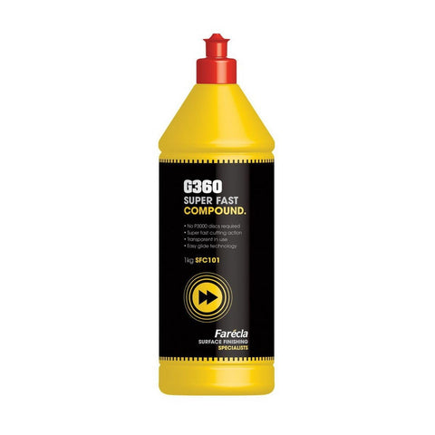 FARECLA G360 Super Fast Compound 1lt Removes Holograms and Swirls Marks (1kg)
