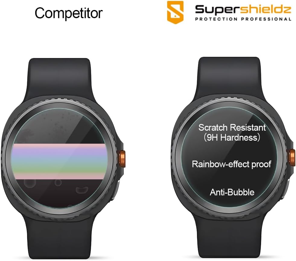 Supershieldz (3 Pack) Designed for Samsung Galaxy Watch 8 Classic (46mm) Tempered Glass Screen Protector, Anti Scratch, Bubble Free