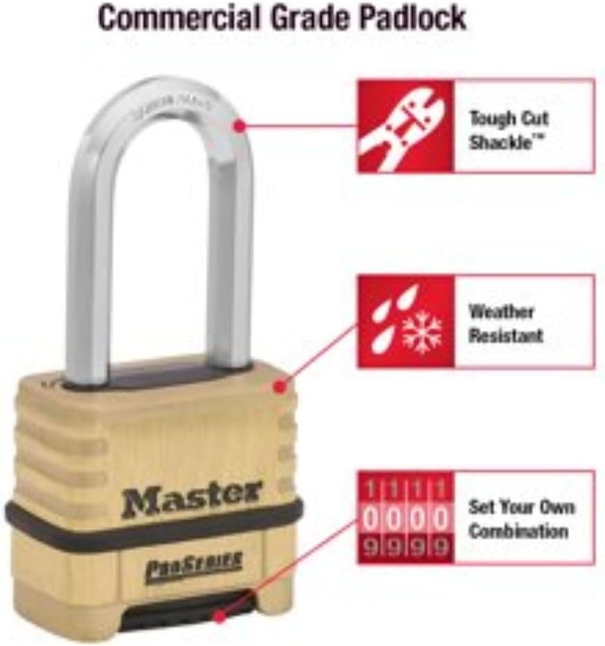 Master Lock ProSeries Combination Padlock Commercial Grade Lock 1175LHSS