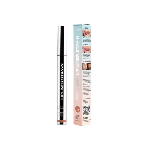 Sacheu Lip Liner Stay-N & Lip Elixir Bundle, Peel Off Lip Stain and Nourishing Lip Glaze and Lip Tint Gloss Infused with Hyaluronic Acid & Vitamin E, For All Skin Types, p-INKED and Bunny Ear