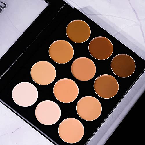 Mehron Makeup Celebre Pro-HD Cream Contour & Highlight Palette (12 Colors)