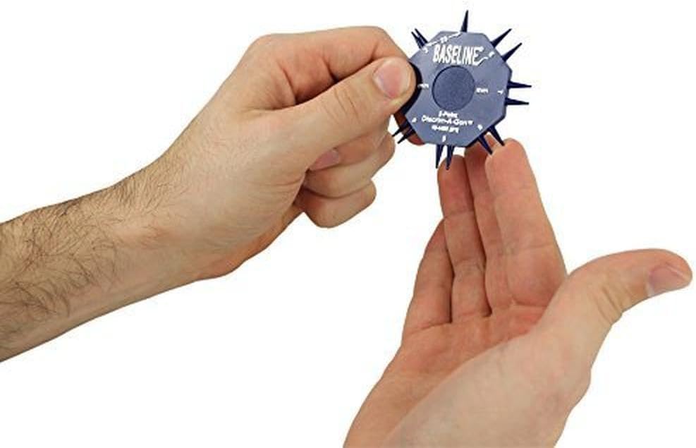 Baseline 2-Point Discrim-A-Gon 2 Disc Set for Sensory Evaluation, Physical Therapy, Rehabilitation, Recovery Professional Evaluation with Plastic Tips