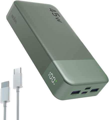 NOBIS Portable Charger 45W 20000mAh Power Bank Fast Charging