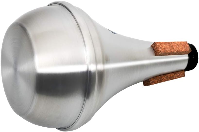 EASTROCK Trumpet Straight Mute Silencer in Aluminum with Rubber Cork