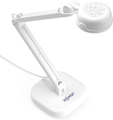 INSWAN INS-1 Classic USB Document Camera/Webcam, 8MP, Built-in LED, Mic