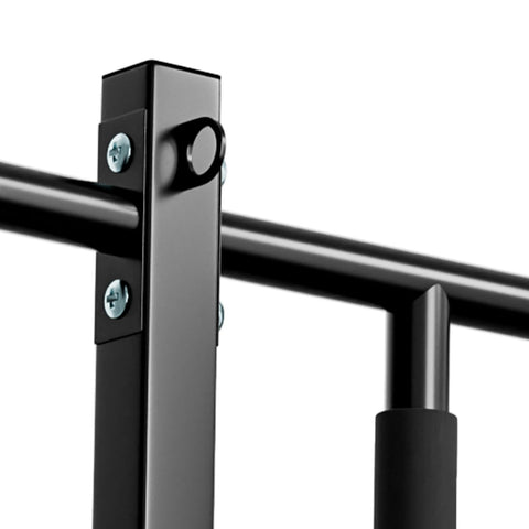 curfair Wall Mount Pull Up Bar Chin Up bar Dip Station Power Tower Dip Stand for Home Gym Workout, Strength Training Pull Up Bar Exercise Fitness Equipment Support to 440lbs Black