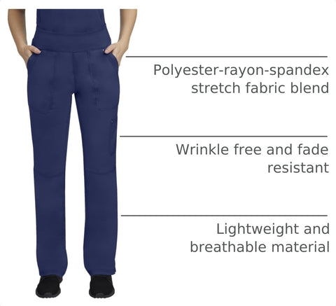 Healing Hands Purple Label Women's Scrub Pant Tori Cargo Bottoms 5 Pockets