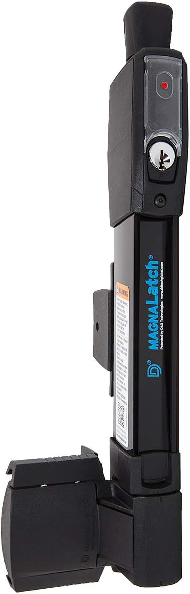 National Hardware MagnaLatch Pool Gate Latch, Vertical Pull, Black, N346-212