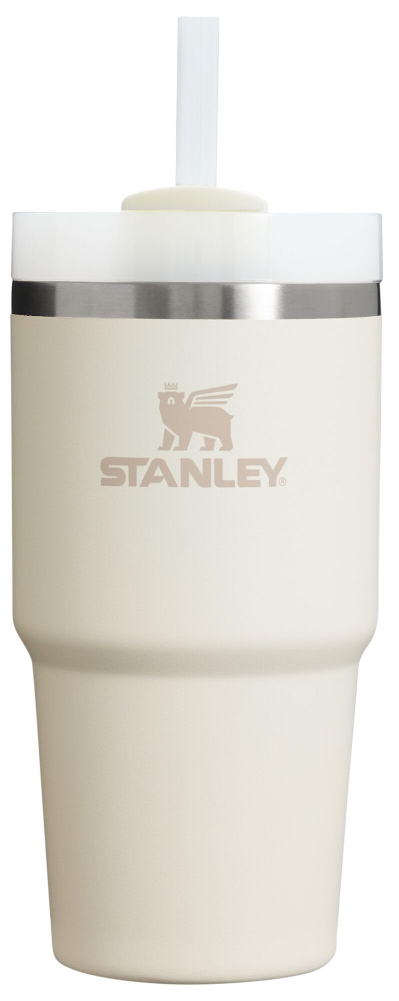 Stanley Quencher H2.0 Tumbler with Straw 20 oz | Twist On 3-Way Lid | Cupholder Compatible for Travel | Insulated Stainless Steel Cup | BPA-Free | Cream 2.0