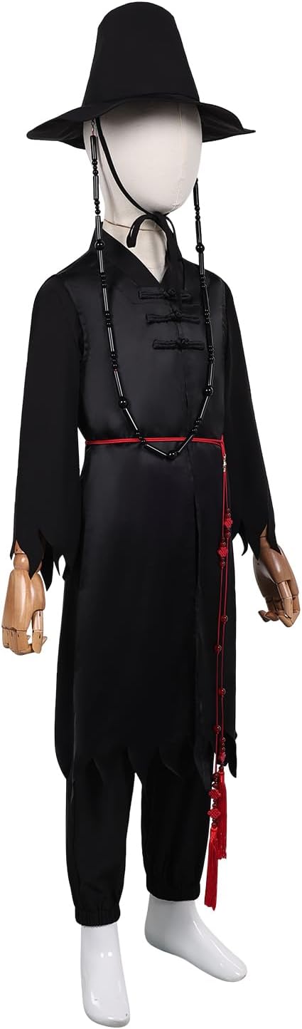Anime Cosplay Costume Coat Black Shirt Pant Belt Hat Halloween