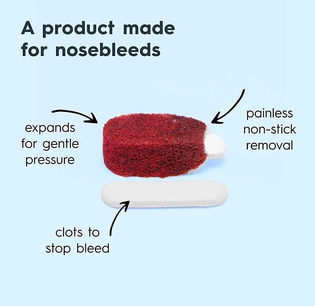 Nampons for Nosebleeds 6 Nose Bleed Stoppers w/Clotting Agent for Adults