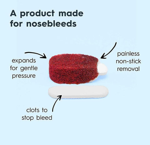 Nampons for Nosebleeds 6 Nose Bleed Stoppers w/Clotting Agent for Adults