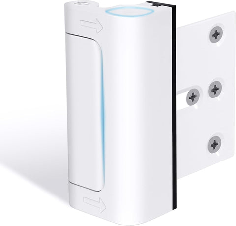 1 Pack Door Reinforcement Lock, Home Security Door Lock, Child Proof, White
