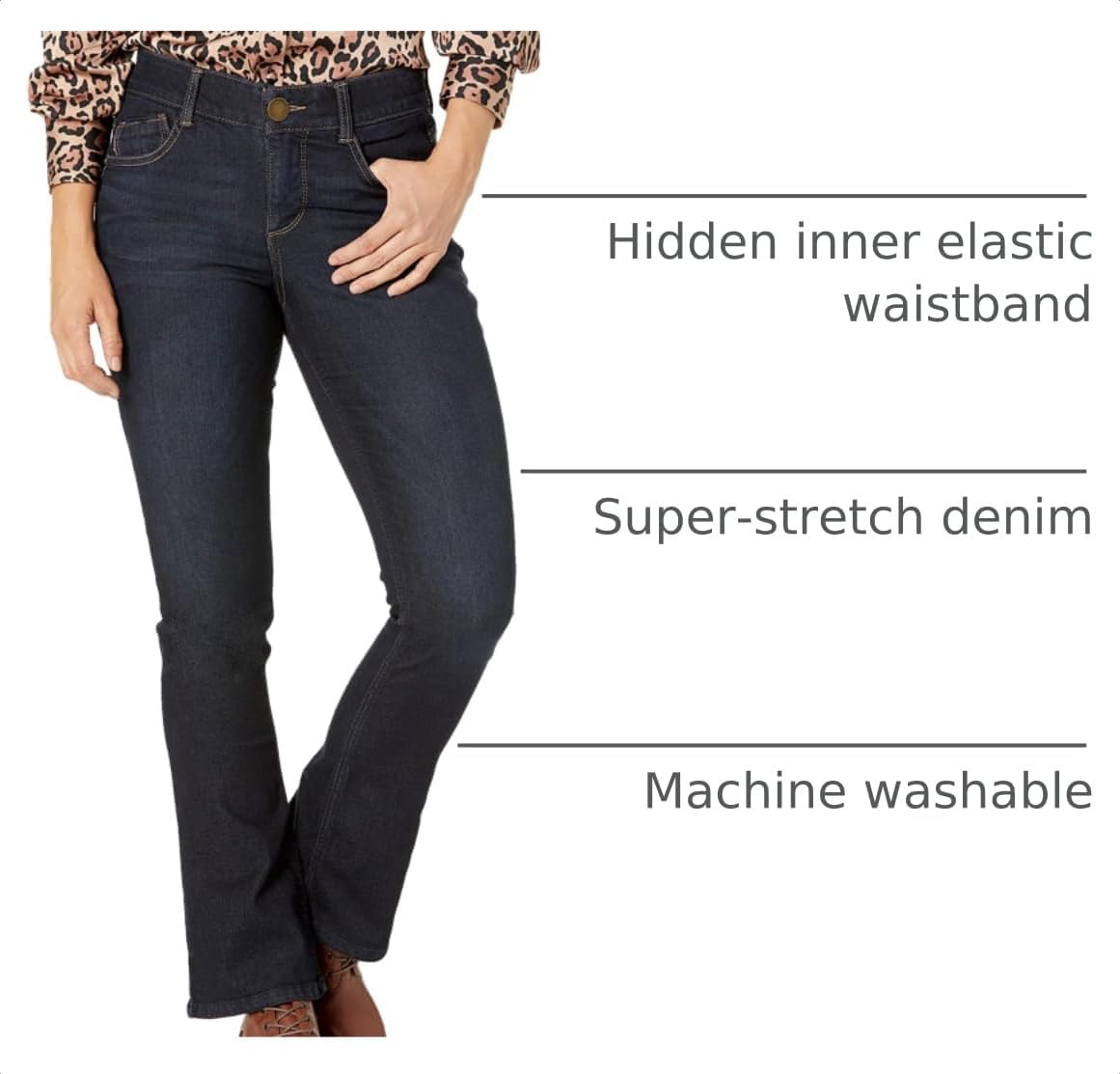Democracy Women's Plus Size Ab Solution Itty Bitty Boot Jean