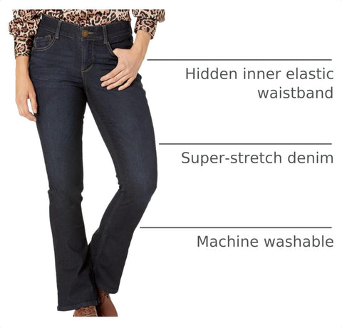 Democracy Women's Plus Size Ab Solution Itty Bitty Boot Jean