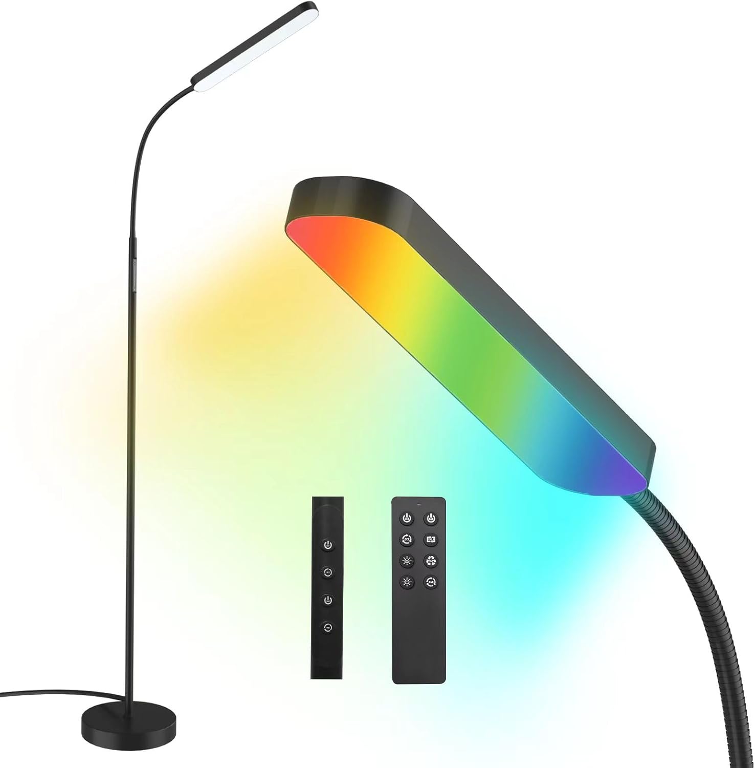Wio-Mio RGB Floor Lamp, 15W/1000LM LED Floor Lamp with Stepless Dimming