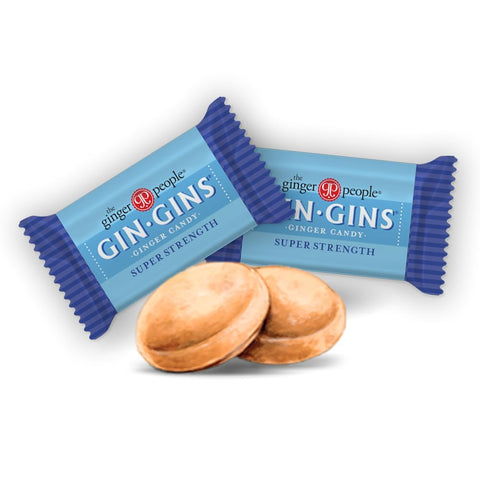 GIN GINS Super Strength Ginger Candy Made w/Fresh Ginger 1lb 1Pk
