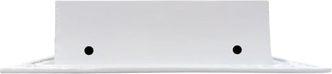 BUILDMART - 10x6 White Modern AC Vent Cover - Decorative Air Vent - Standard Linear Slot Diffuser - Register Grille for Ceiling, Walls & Floors - Texas Buildmart