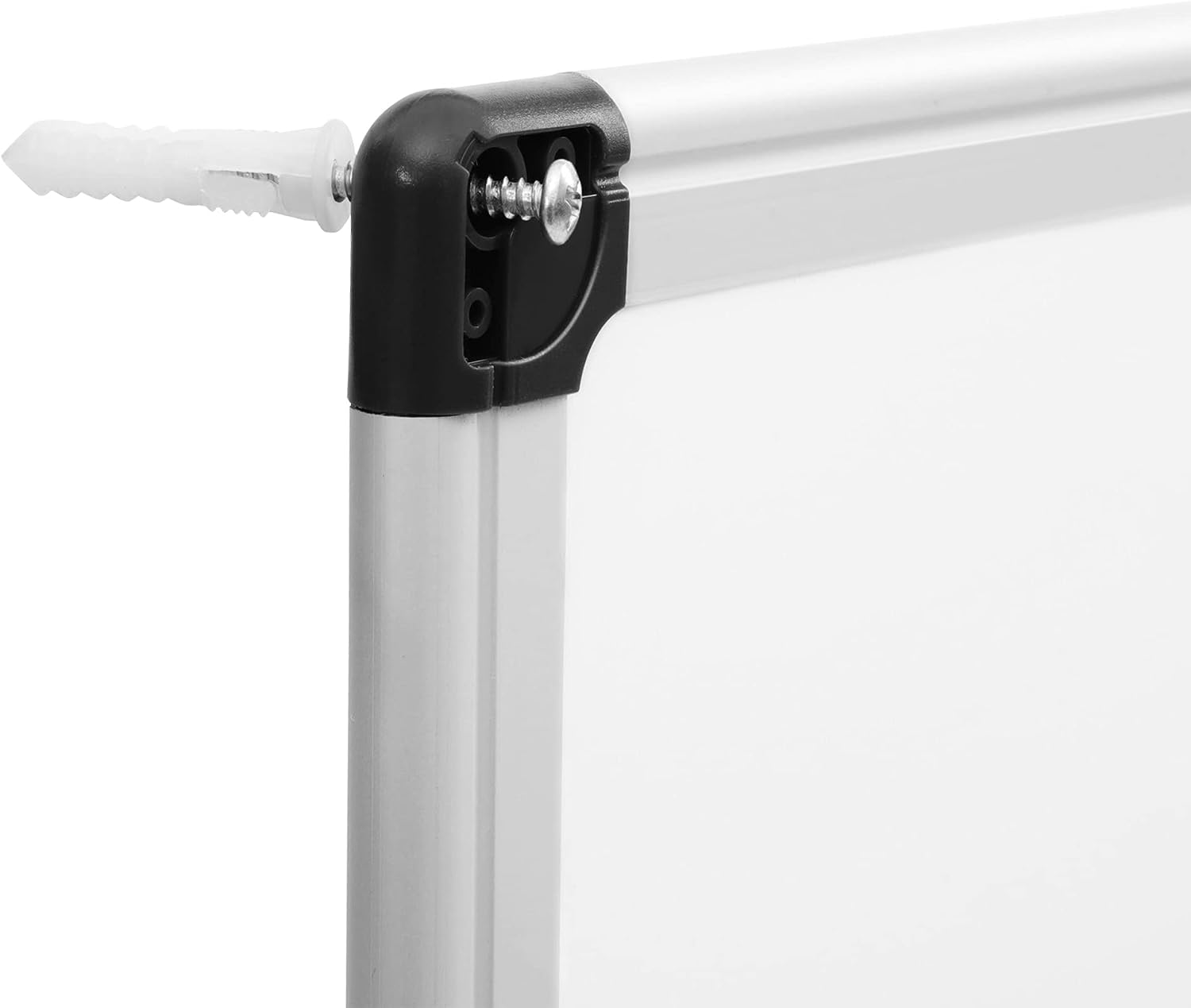 Amazon Basics Magnetic Dry Erase Whiteboard, 24" x 18", Aluminum Frame, Silver/White, Presentation Board for Writing Notes