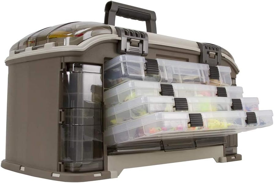 Plano Angled 787 Guide Series Stowaway Tackle System- Includes 7 Stowaways, Fishing Tackle Storage, Premium Tackle Storage, One Size, Model Number: 787010