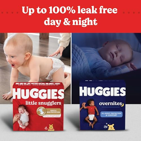 Huggies Little Snugglers Baby Diapers, Size 1 (8-14 lbs), 84 Ct, Newborn Diapers