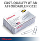 Officemate Premium #1 Paper Clips, 1,000 Paper Clips (10 Boxes of 100 Each) (99916) , Silver