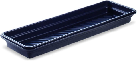 PIG Containment Tray - Rim to Rim Dimensions 52.25" L x 16.25" W x 5" H Utility Tray - Interior Bottom Dimensions 48" L x 12" W - 11.96 gal. Sump Capacity - PAK918
