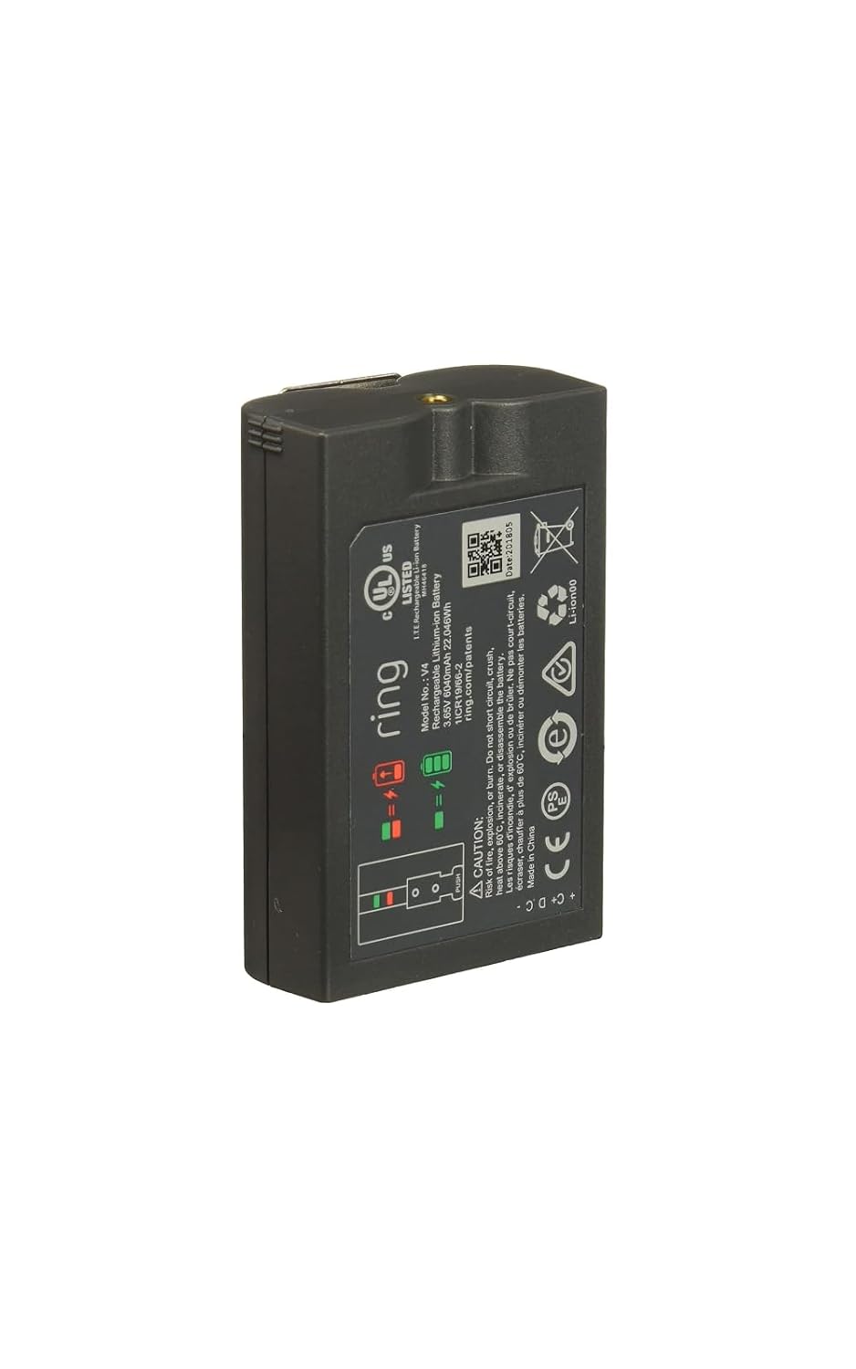 Quick Release Battery Pack — Compatible with all battery-powered Ring Cameras and Ring Doorbells