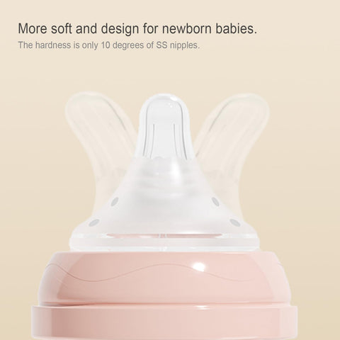 Gulicola Natural Flow Baby Bottle Silicone Nipple Level 3, Large Flow (L), 6+ Months, 3 Counts (Pack of 1)