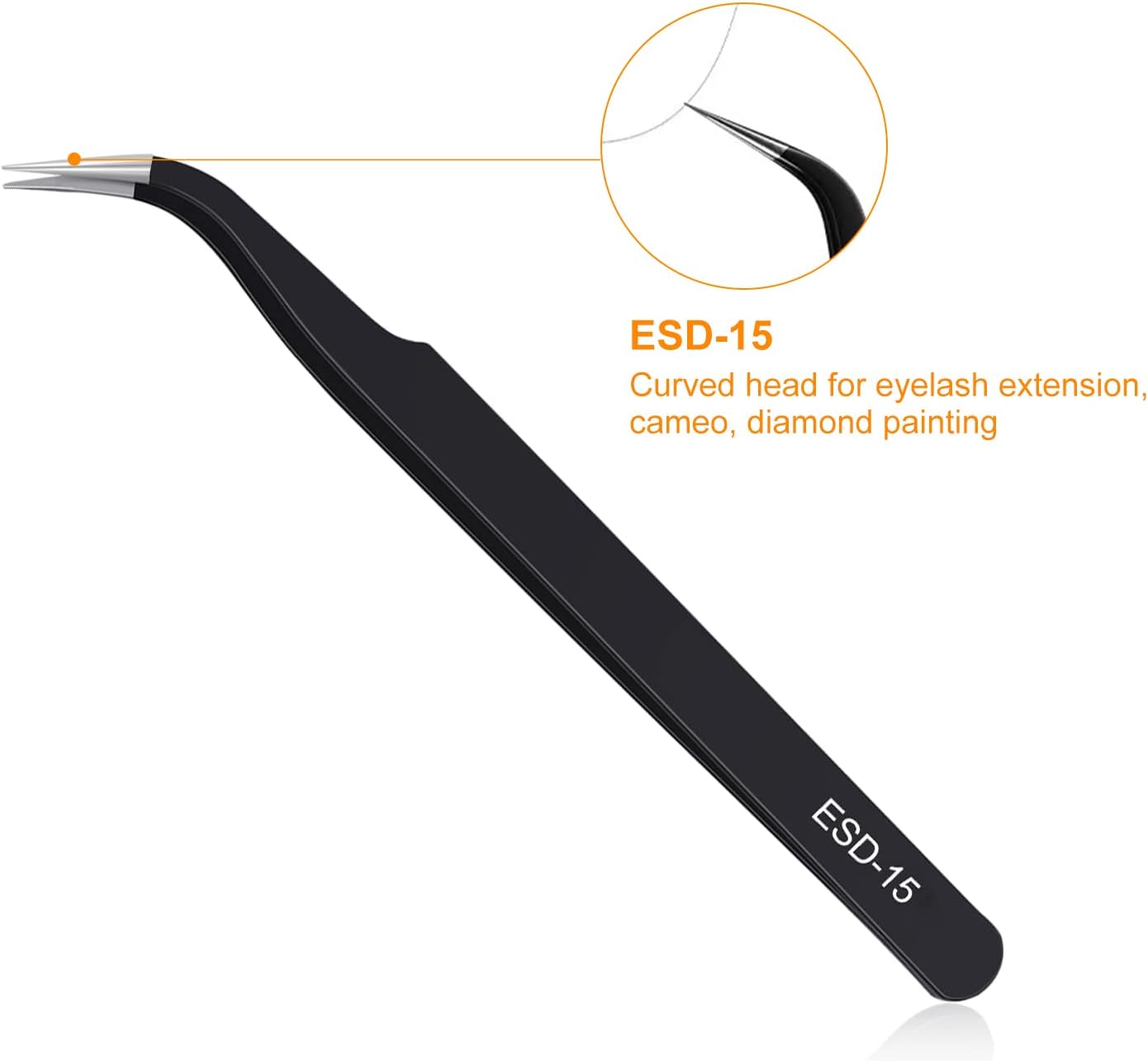 kaverme 3PCS Precision Tweezers Set, Upgraded Anti-Static Stainless Steel
