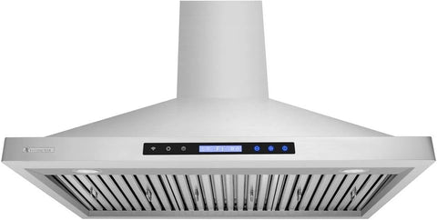 PX15-W30, 30" wide, LED lights, Baffle Filters W/Grease Drain Tunnel, 1.0mm Non-Magnetic Stainless Steel Seamless Body, Wall Mount Range Hood