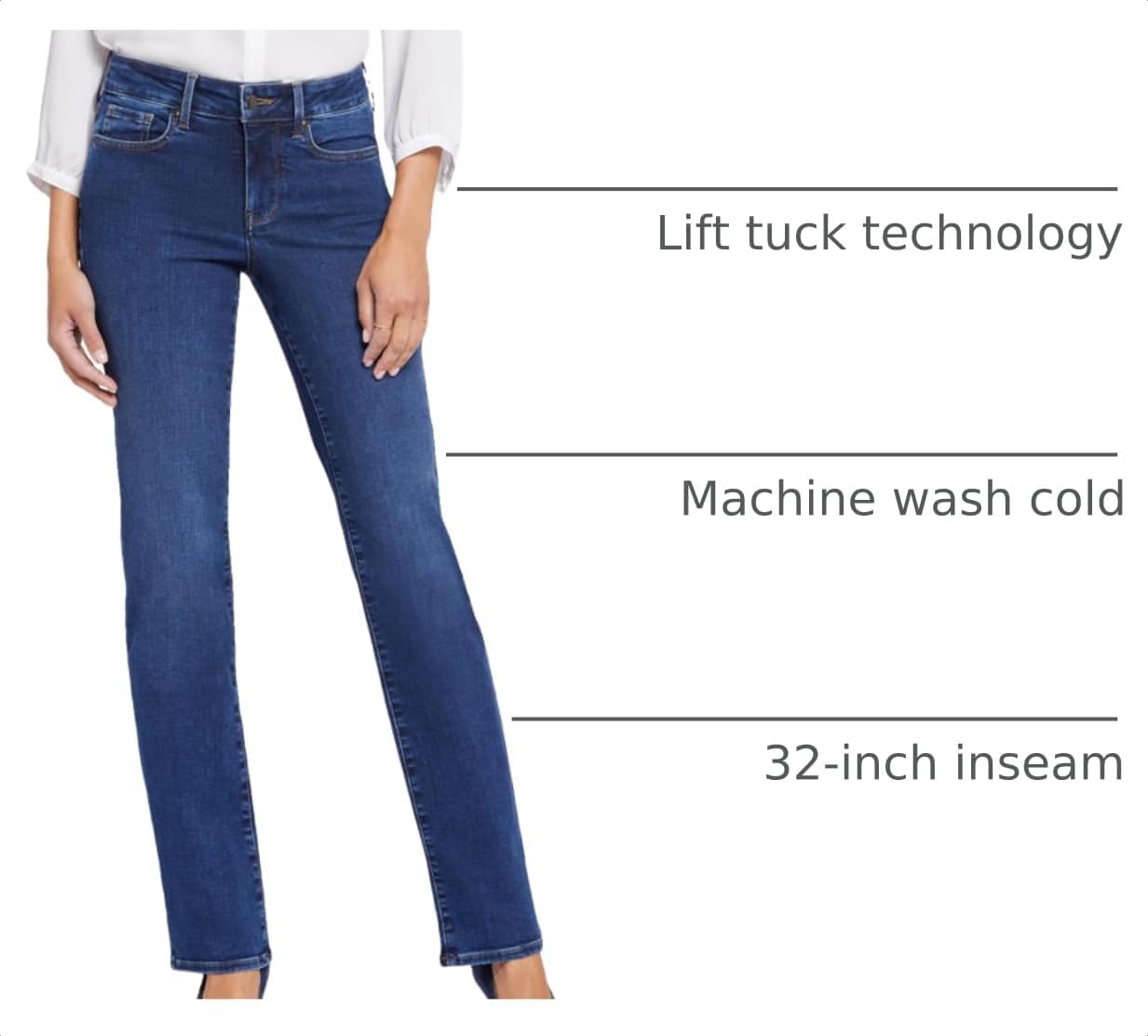 NYDJ Women's Marilyn Straight Jeans