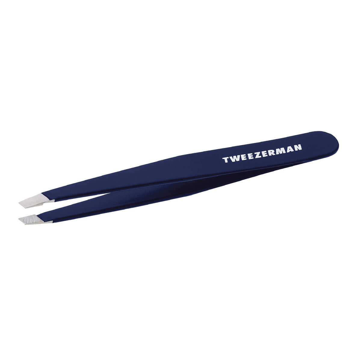 Tweezerman Exclusive Evening Blue Slant Tweezer - Hair Removal Tweezers, Stainless Steel