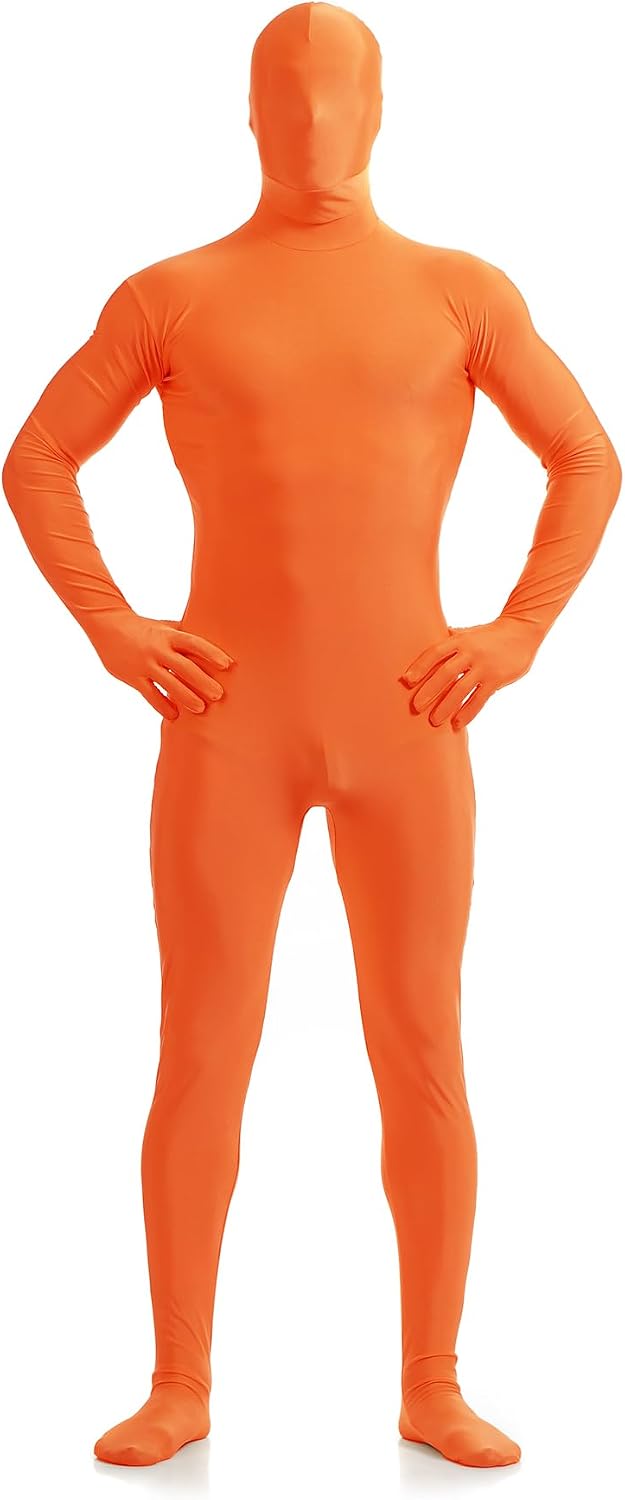 ATHX Men's and Women's Bodysuit Costume Stretchy Spandex Unitard Halloween Cosplay Full Body Suit Zentai Skin Suit