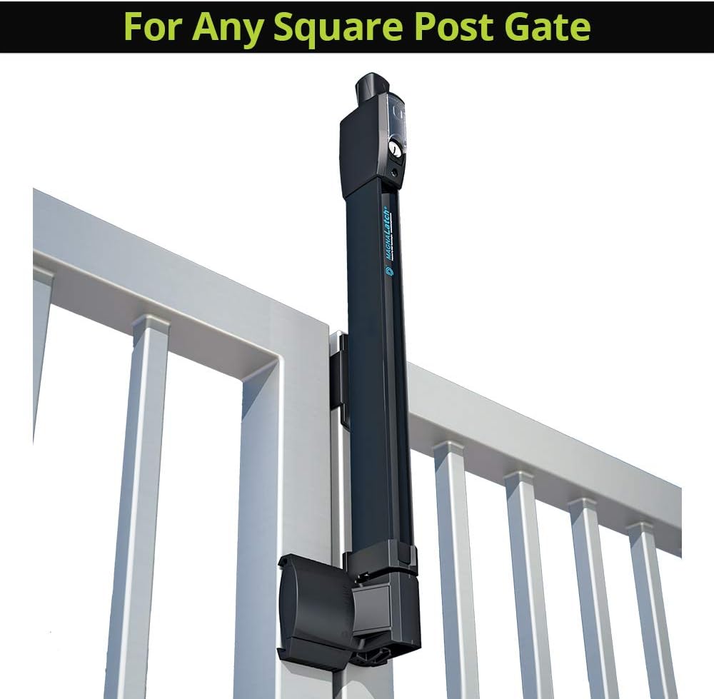 D&D ML3TPKA MagnaLatch Top Pull 20-inch Pool Safety Gate Latch, Black