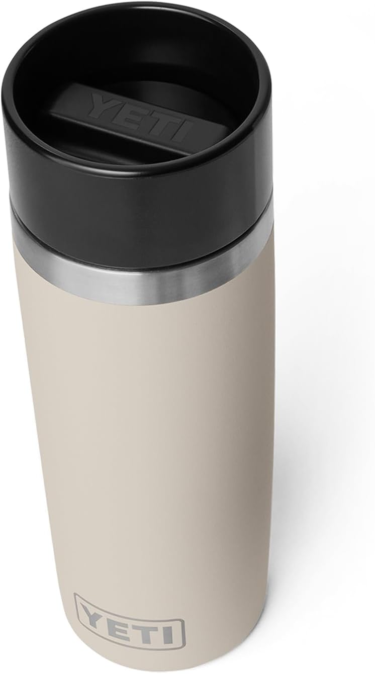 YETI Rambler 16 oz Travel Bottle, Stainless Steel, Vacuum Insulated with Leakproof Commuter Cap, Cape Taupe