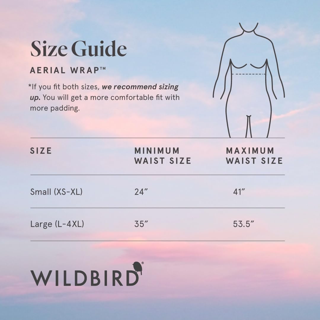 WildBird - Aerial Buckle Wrap - Babies 0-6 Months - Large (L-4XL) Acadian - Newborn Baby Carrier - Front Carry - Soft Fabric, Straps, Head Support, Padded Waist Belt - Baby Essentials - New Mom Gifts