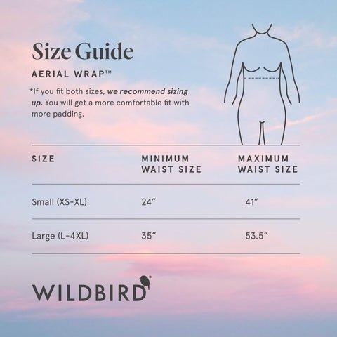 WildBird - Aerial Buckle Wrap - Babies 0-6 Months - Large (L-4XL) Acadian - Newborn Baby Carrier - Front Carry - Soft Fabric, Straps, Head Support, Padded Waist Belt - Baby Essentials - New Mom Gifts