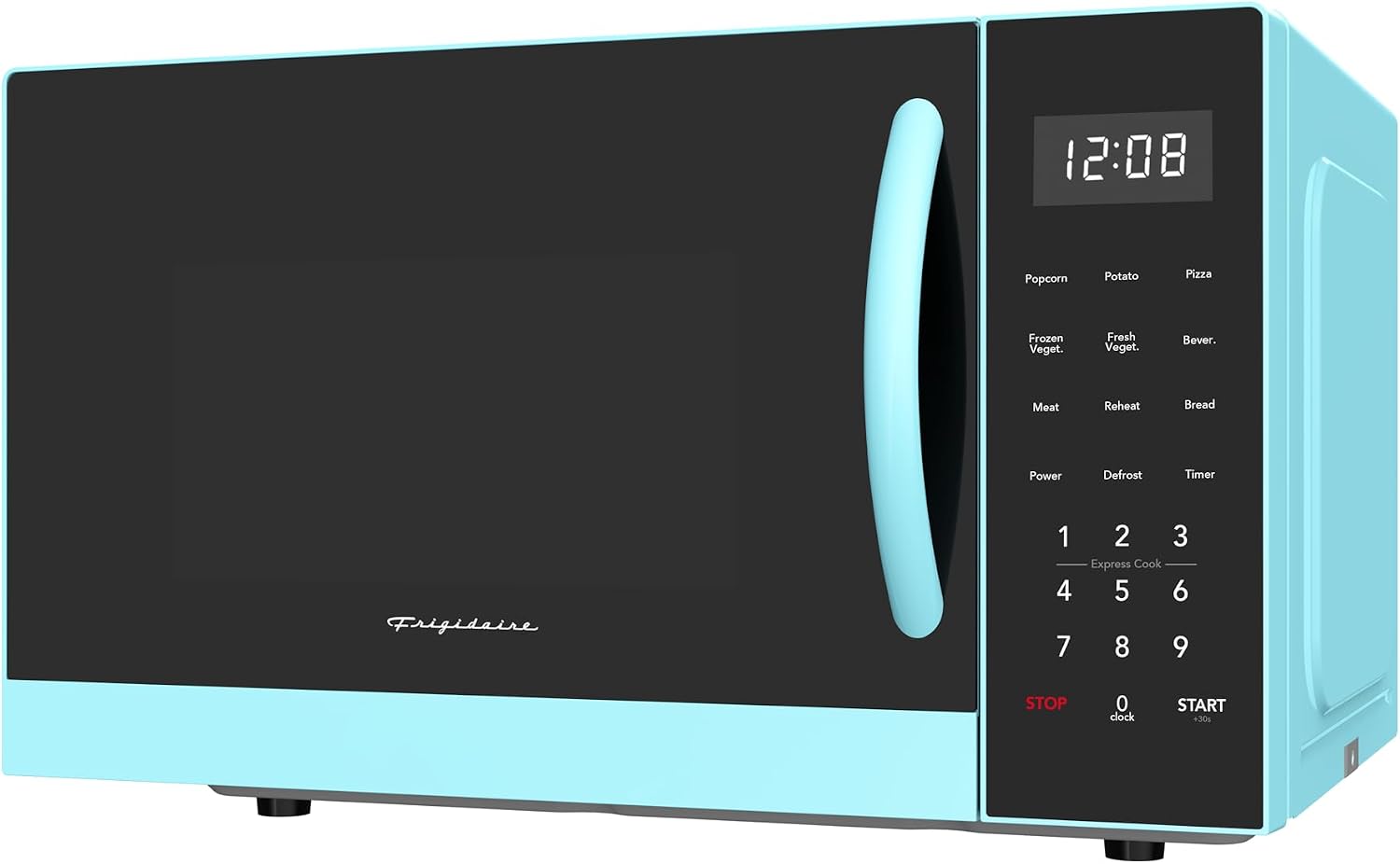 FRIGIDAIRE EMW953BLU 0.9-Cubic Feet Microwave Oven with Oversized Display, Blue
