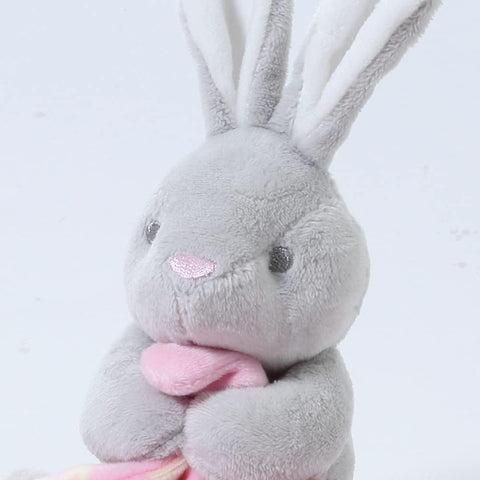 CREVENT Cozy Plush Baby Security Blanket Loveys for Baby Girls with Animal Face, Baby Shower/Birthday Gifts for Newborns Infant Toddler (Hugging Bunny)