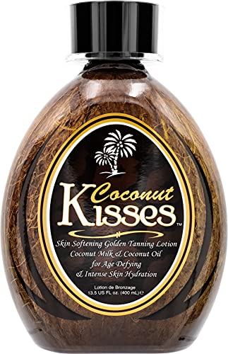 Ed Hardy Coconut Kisses Golden Tanning Lotion Cruelty Free, Gluten Free, Mineral Oil Free, DHA Free for All skin type,13.5 oz