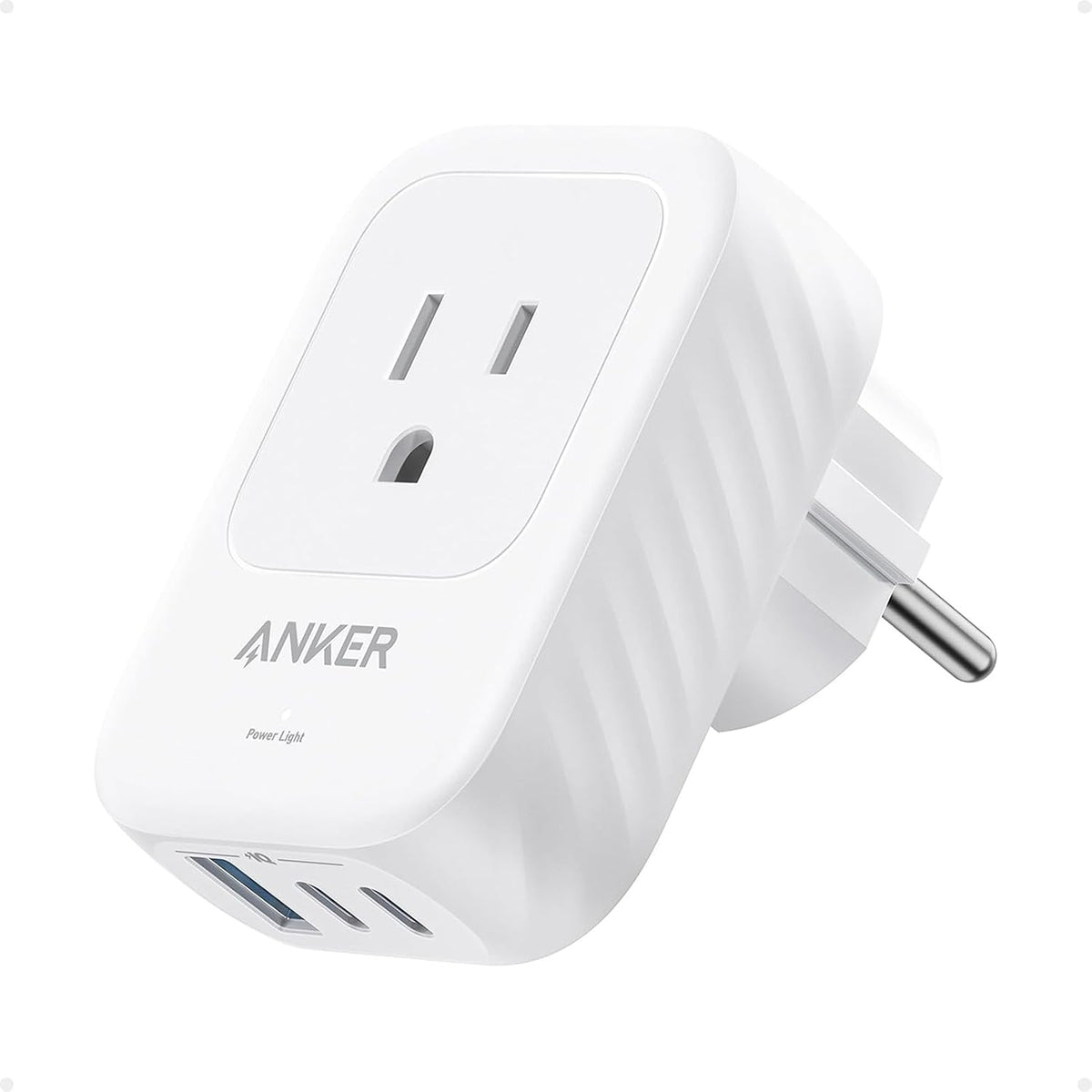 Anker Travel Adapter, European Travel Plug Adapter, US to Europe 15W 2-Pack