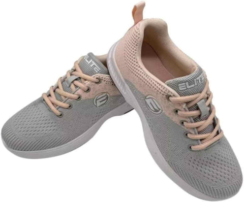ELITE Women's Comfort Bowling Shoes - Universal Slide Soles, Ultra Light-Weight Mesh Athletic Style for Bowlers